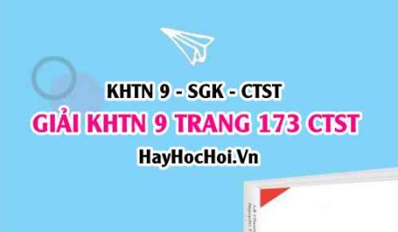 Giải KHTN 9 trang 173 Chân trời sáng tạo SGK